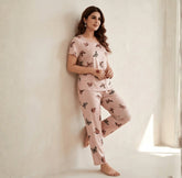 Monach Butterfly Printed Night Suit