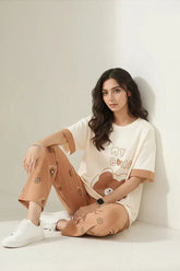 My Bear Printed Night Suit