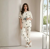 Small Flower Printed Night Suit
