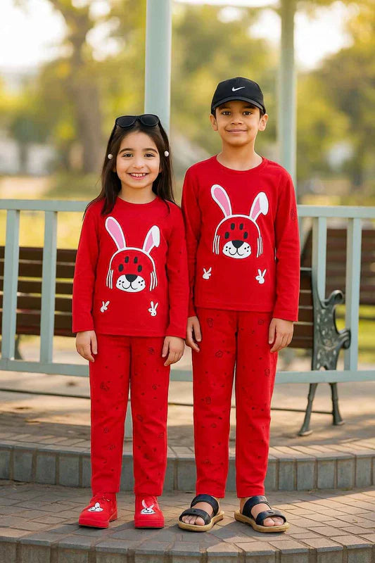 Red Rabbit Printed Kids Wear (Each)