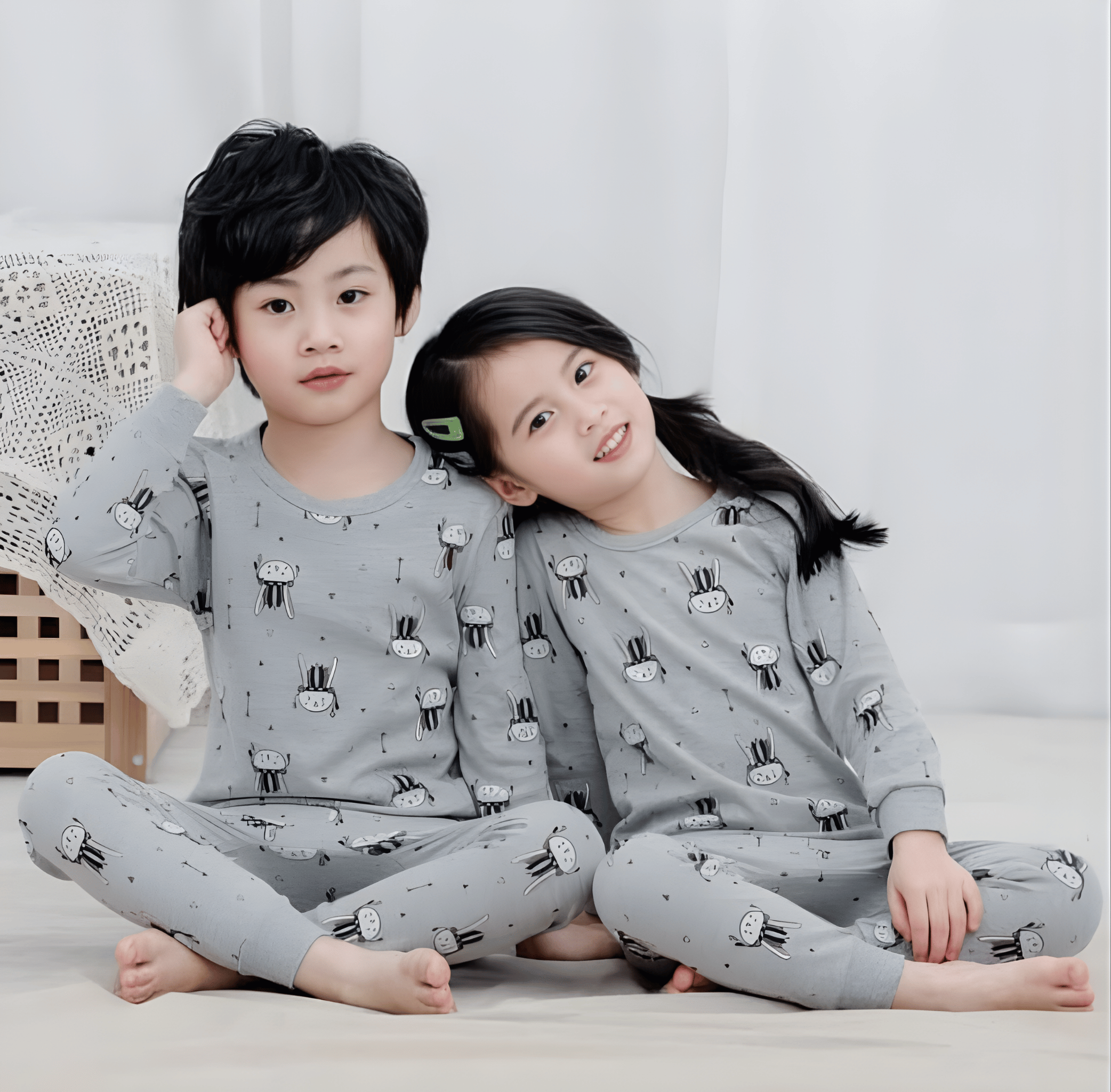 Grey Jellyfish Printed Kids Wear (Each)